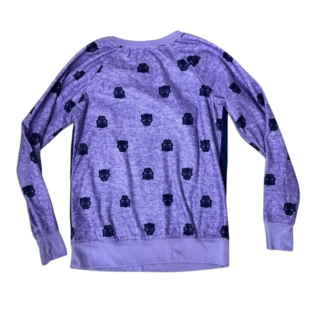 Marvel Black Panther Wakanda Forever Purple Pajama Set - Size Large (10/12)